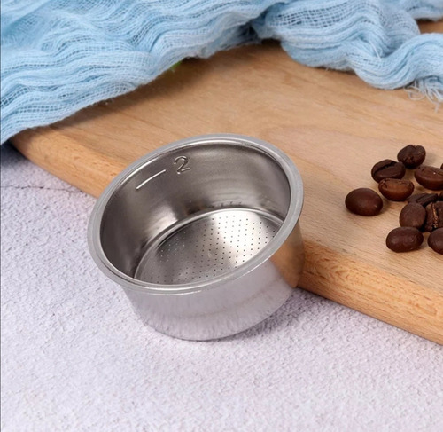 Filtro De Acero Inox 51mm Para 2 Tazas Cafeteras Krups Delon