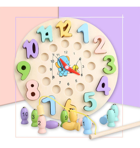 Relógio Infantil Brinquedo Tempo De Aprendizagem Brinquedo