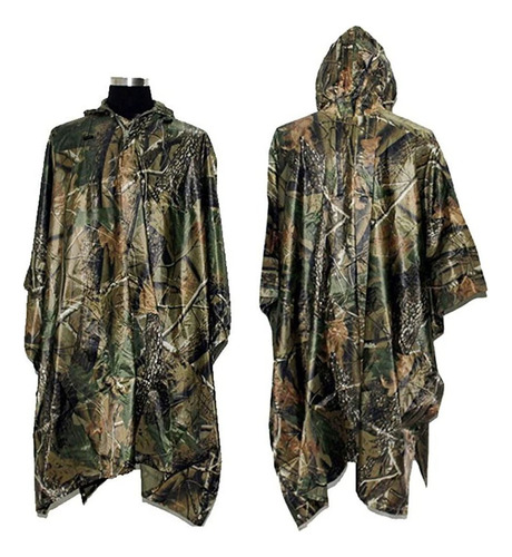 Loogu Poncho De Lluvia, Impermeable Camuflaje Capa De Lluvia