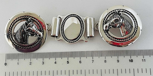 Yunta De Plata Caballos. Sg- Joyería