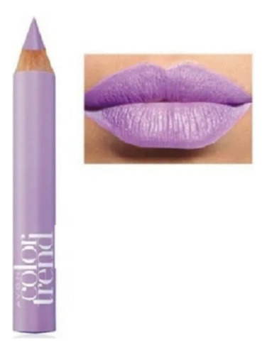 Lápiz Labial Súper Cremoso Color Trend Avon Violeta Pastel 