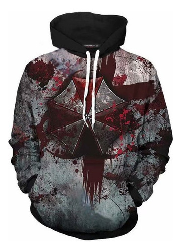 Sudadera Con Capucha Anime Resident Evil Paraguas Tenis