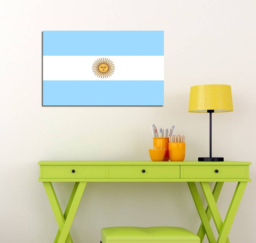 Vinilo Decorativo 50x75cm Bandera De Argentina Patria