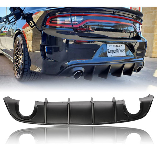 Difusor Parachoque Trasero Para Dodge Charger Cenefe Coche