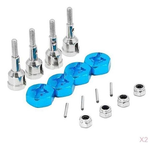 Se Adapta A Wltoys A959 / A959b 1/18 Rc Car Upgrade Axle Hex