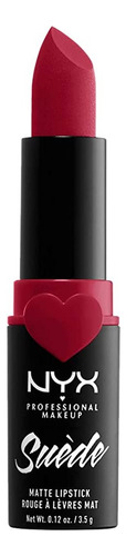 Labial Nyx - Suede Matte Lipstick - Tono Spicy - Vegano