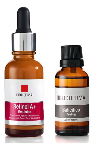 Kit Retinol A+ Emulsión + Salicílico Manchas Acné Lidherma