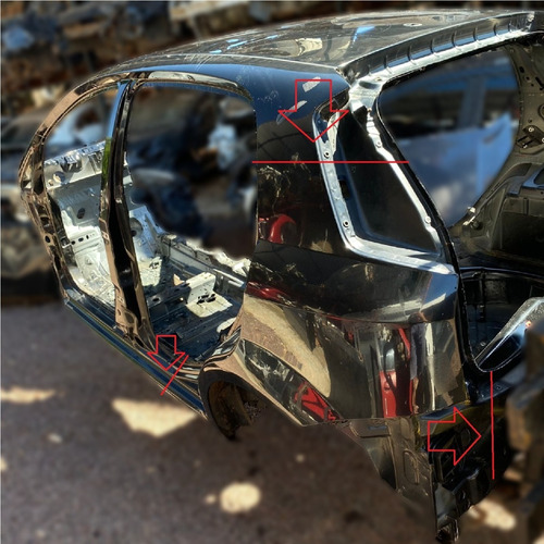 Lateral Traseira Esquerda Fiat Punto 2010 2011 2012 (Usado)