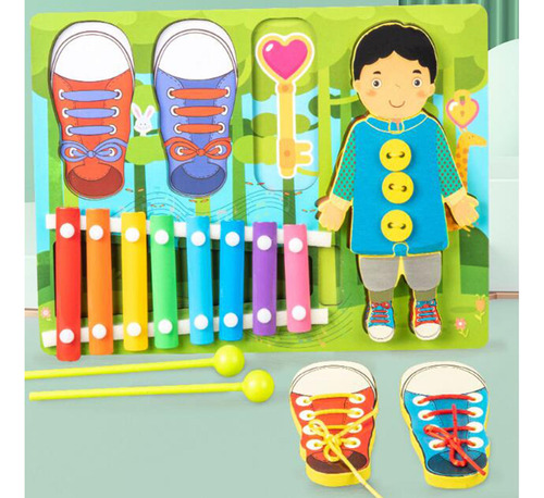 Busy Board Para Niños, Juguete Sensorial Busy Board Montesso