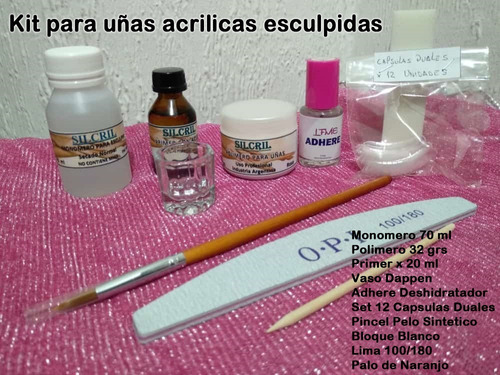 Kit Para Uñas Acrilicas Esculpidas Promocion Silcril | Envío gratis