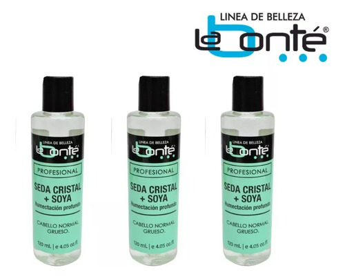 3 Pack Seda De Cristal + Soya 120ml Labonte