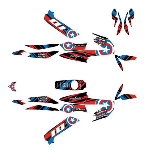 Calcomanias Stickers Pulsar Ns 200