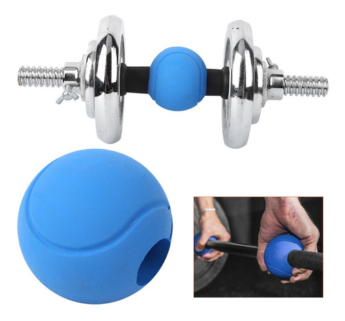 Barra Redonda De Silicona Barbell Grips, Bola Adaptadora Par