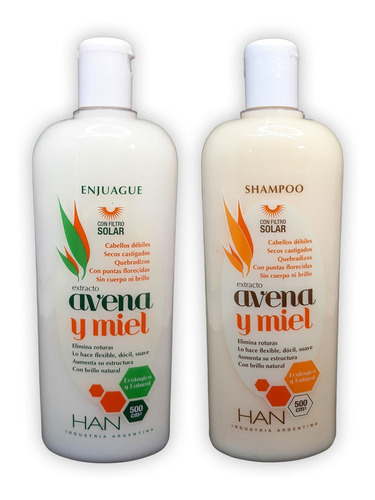Han Kit Shampoo Y Acondicionador Avena Y Miel