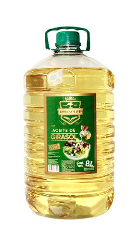 Imagen 1 de 2 de Aceite De Girasol Green Olive - 8 Litros - 1 Unidad