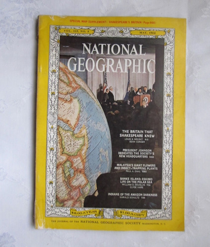 9 Revistas National Geographic 1964 Cada Una 360