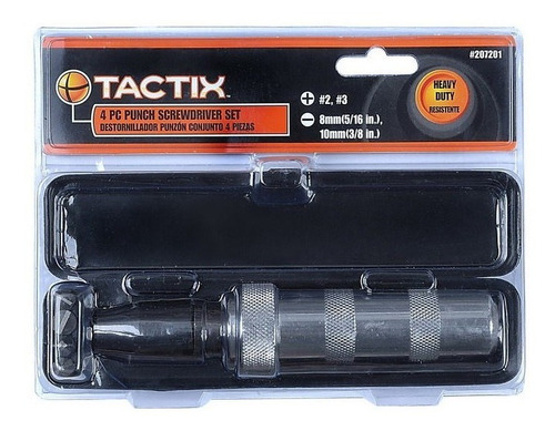 Destornillador Impacto 4 Piezas Tactix 207201