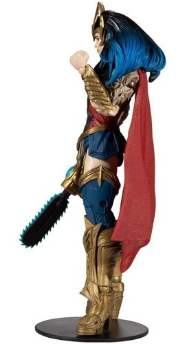 Imagen 5 de 8 de Mcfarlane Figura Mujer Maravilla Wonder Woman Articulada Dc Superman Multiverso Dark Nights Escala 18cm Original