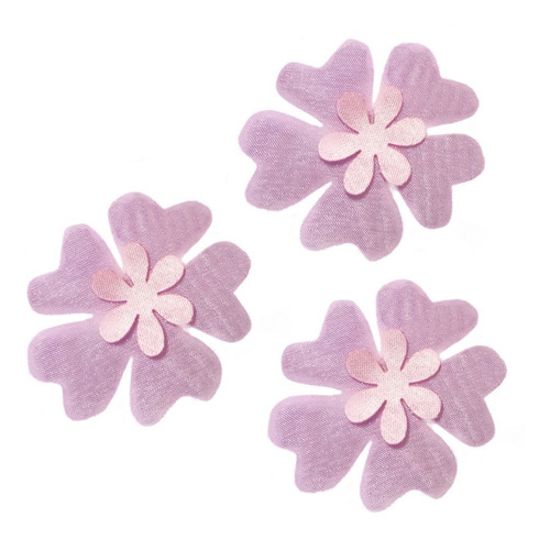 100 Flores 3d De Tela Corte Láser P Manualidades Y Vestidos