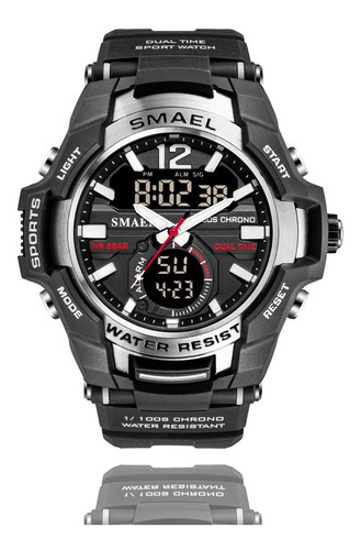 Relógio Smael 1805 Sport Anti-shock Dual-time Silver