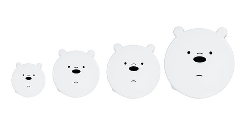 Miniso Set De Contenedores De Comida We Bare Bears Polar 4pz