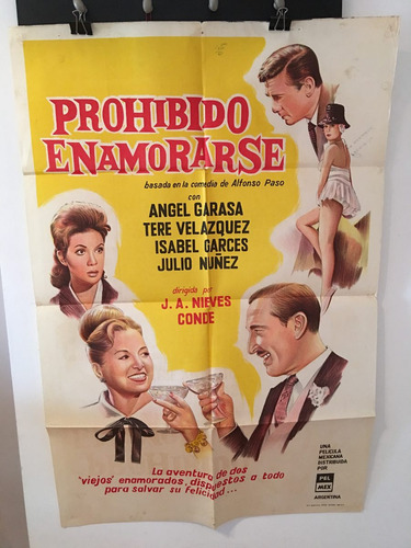 Afiche De Cine Original - Prohibido Enamorarse