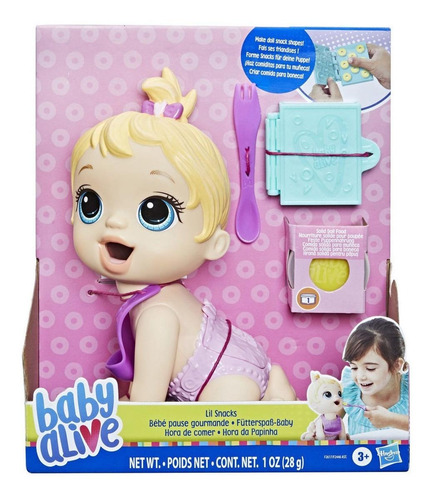 Boneca Hora Da Papinha Loira F2617 Baby Alive