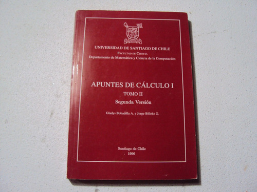 Calculo I Por Gladys Bobadilla A.y Jorge Billeke G. Univ