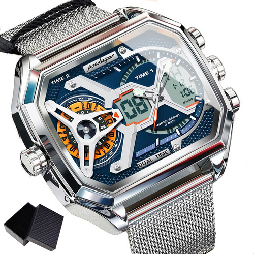 Reloj Electrónico Led Rectangular Con Fecha Y Semana Para Ho