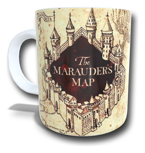 Tazón Taza - Mapa Del Merodeador Harry Potter