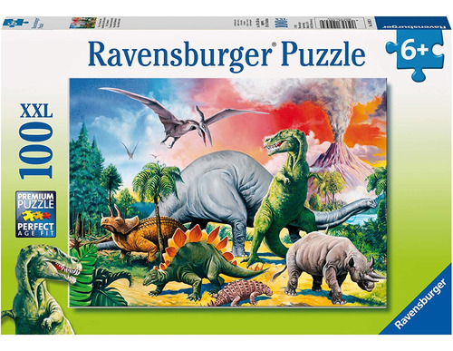Ravensburger Dinosaurios Rompecabezas De 100 Piezas Xxl, 6+