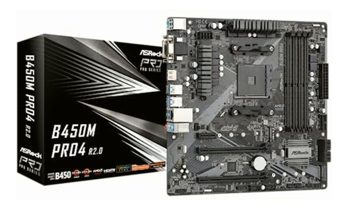 Asrock B450m Pro4 R2.0 Socket Am4/amd B450/ddr4/sata3 Y