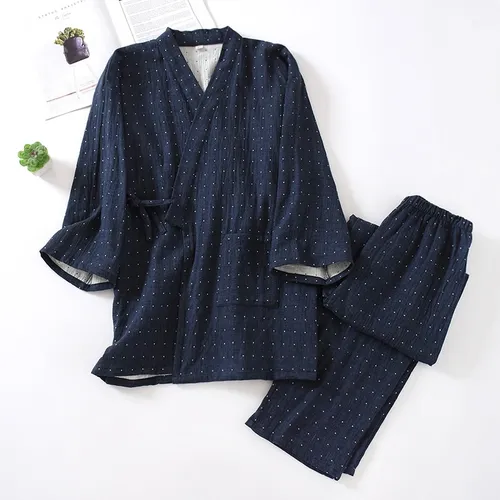 Conjunto De Pijamas Japoneses Tradicionales Para Hombre Rop