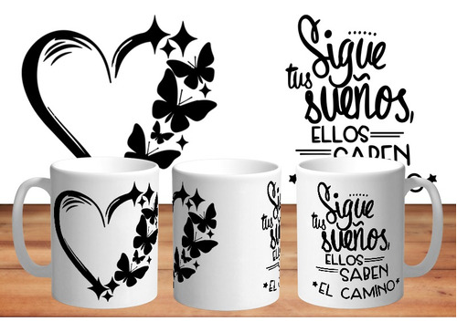 Taza De Cerámica Corazon Frase Emotivas