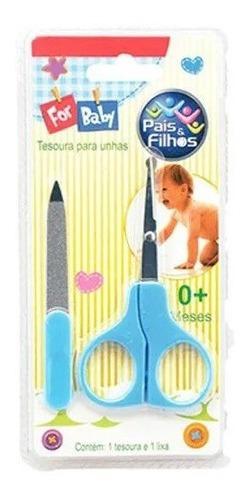 Kit Manicure Baby Bebê Menino Menina Cuidados Tesoura Lixa