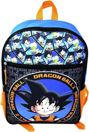 Bioworld Dragon Ball Z 16 Mochila Con 1 Bolsillo Frontal