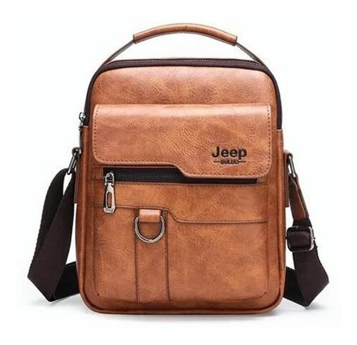 Bolso Bandolera De Cuero Para Hombre Jeep D