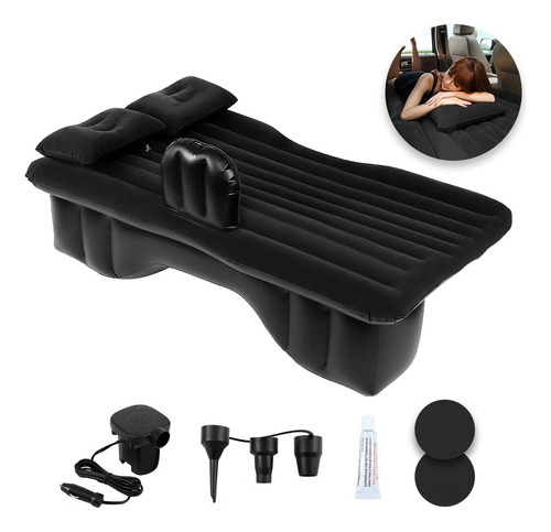 Cama Colchón Inflable De Coche Asiento Trasero Auto + Bomba