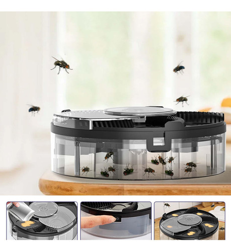 Flycatcher Automático Control De Plagas Usb Negro