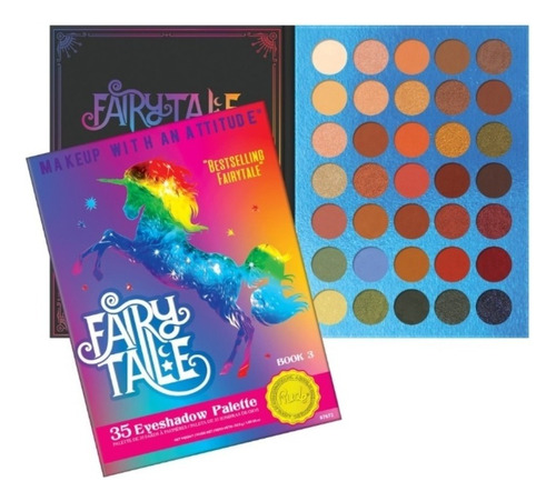 Paleta De 35 Sombras Para Ojos Fairy Tale Palette Book 3 Rude Cosmetics