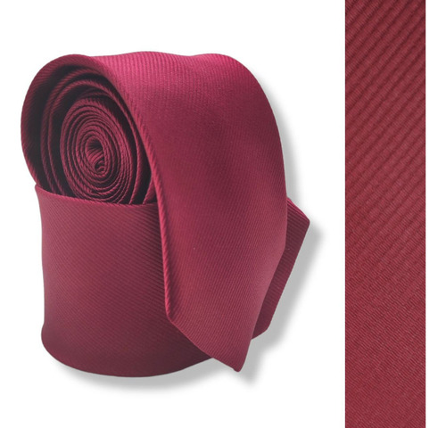 Amaral Import Adultos gravata slim Marsala trabalhada riscado fino semi slim cetim comprimento 150 Liso