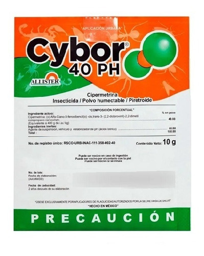 25 Sobres Cybor 40 Ph 10g