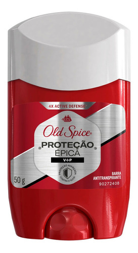 Antitranspirante Old Spice Vip 50 G Fragrância cedro, lima e atitude V.I.P