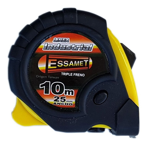 Cinta Métrica 10 Metros Profesional 25mm 3 Frenos Essamet