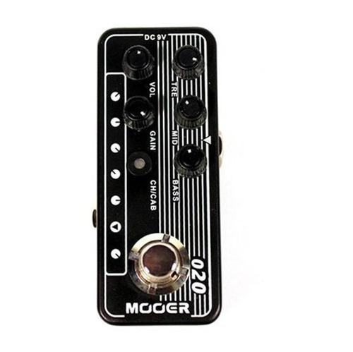 Pedal Pré Amplificador Mooer Blueno M020 9v 3 Bandas