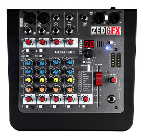 Mixer Analogo Allen & Heath Zed-6fx