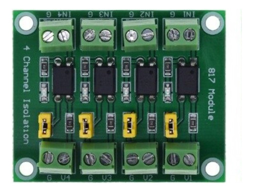 Módulo Optoacoplador Pc817, De 4 Canales. Para Arduino