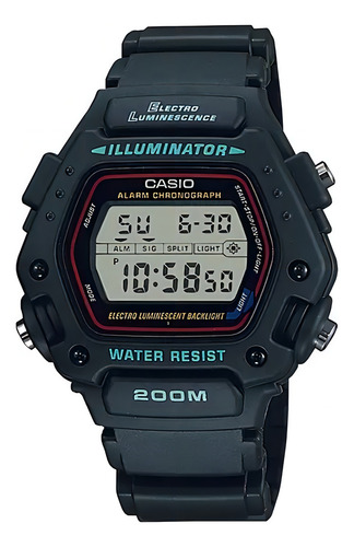 Reloj Casio Dw 290 1v Uso Rudo Cronometro Sumergible 200 M