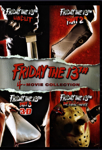 Friday The 13th Viernes 13 Coleccion 4 Peliculas Dvd 