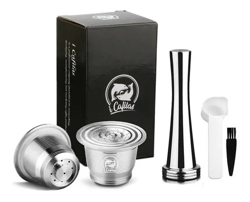 2 Cápsulas Reutilizables De Acero +accesorios Para Nespresso | Cuotas sin  interés
